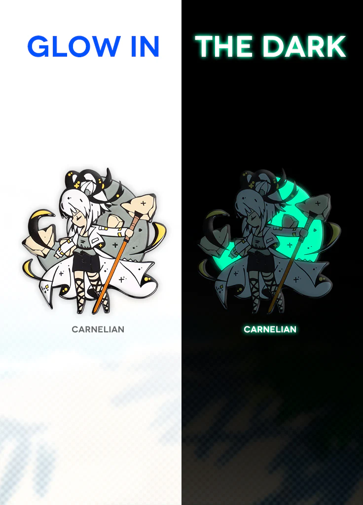 Arknights | Glow-In-The-Dark Metal Pin | 2nd Anniv - Image 3