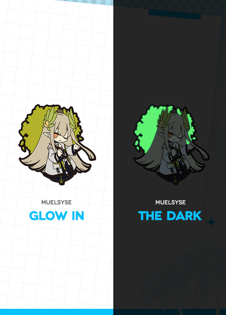 Arknights | Glow-in-the-dark Metal Pin | 4th Anniv - Image 3