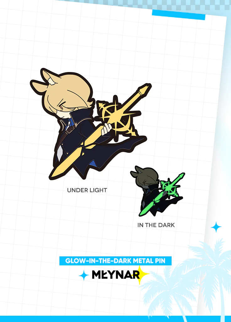 Arknights | Glow-in-the-dark Metal Pin | 4th Anniv - Image 4