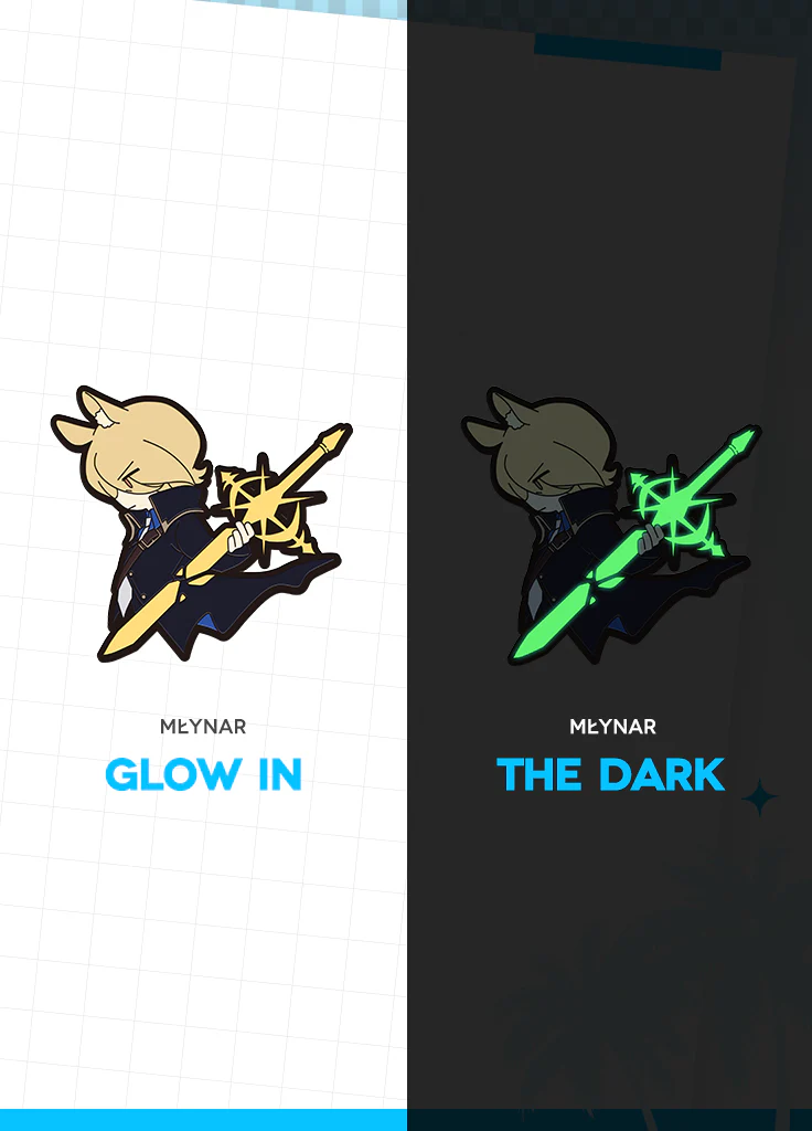 Arknights | Glow-in-the-dark Metal Pin | 4th Anniv - Image 5