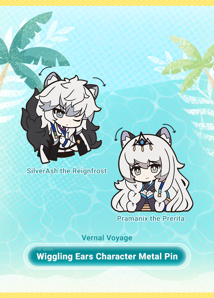 Arknights | Wiggling Ears Character Metal Pin | Vernal Voyage - Image 3