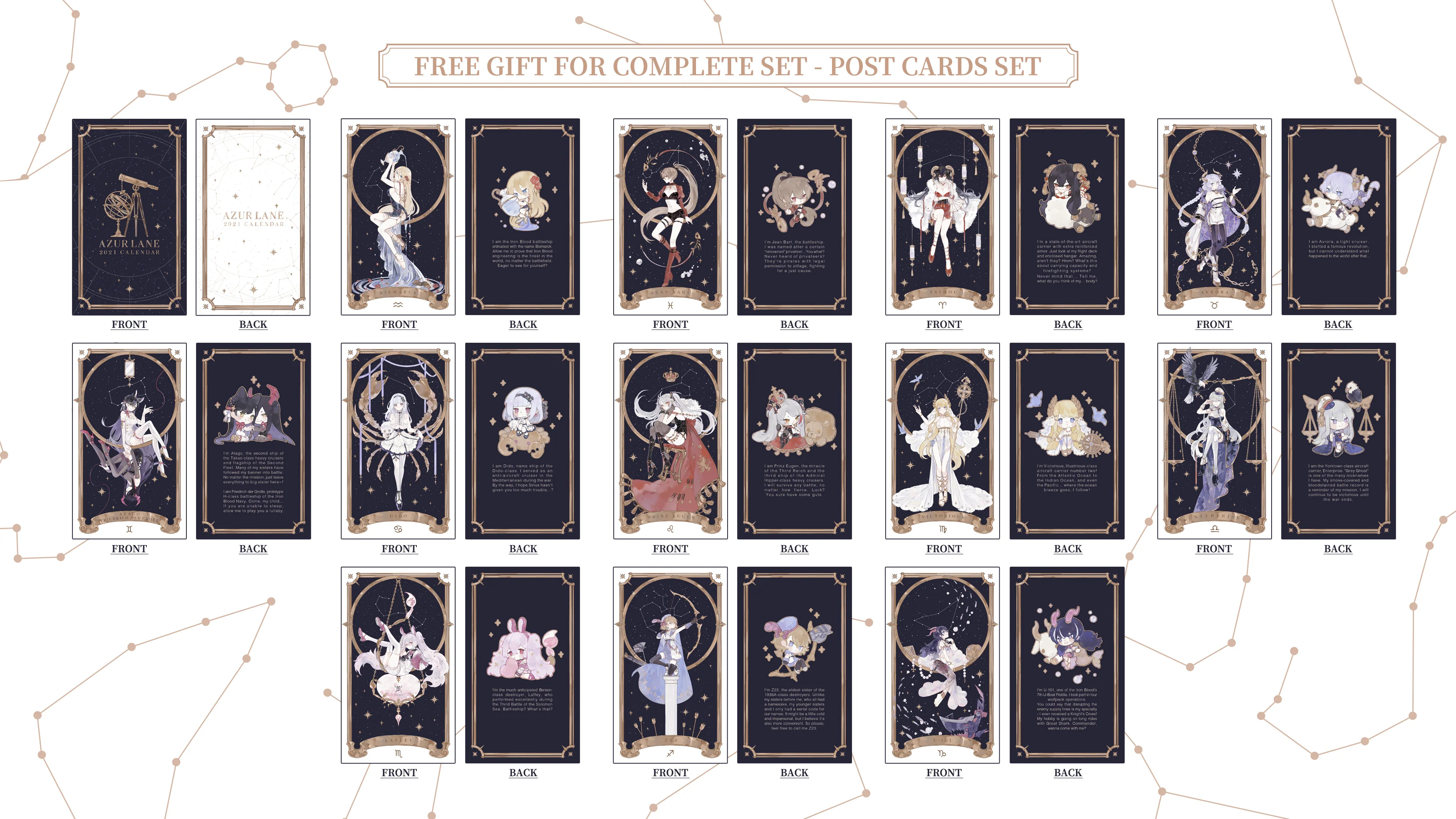 Azur Lane | Acrylic Zodiac Calendar - Image 4