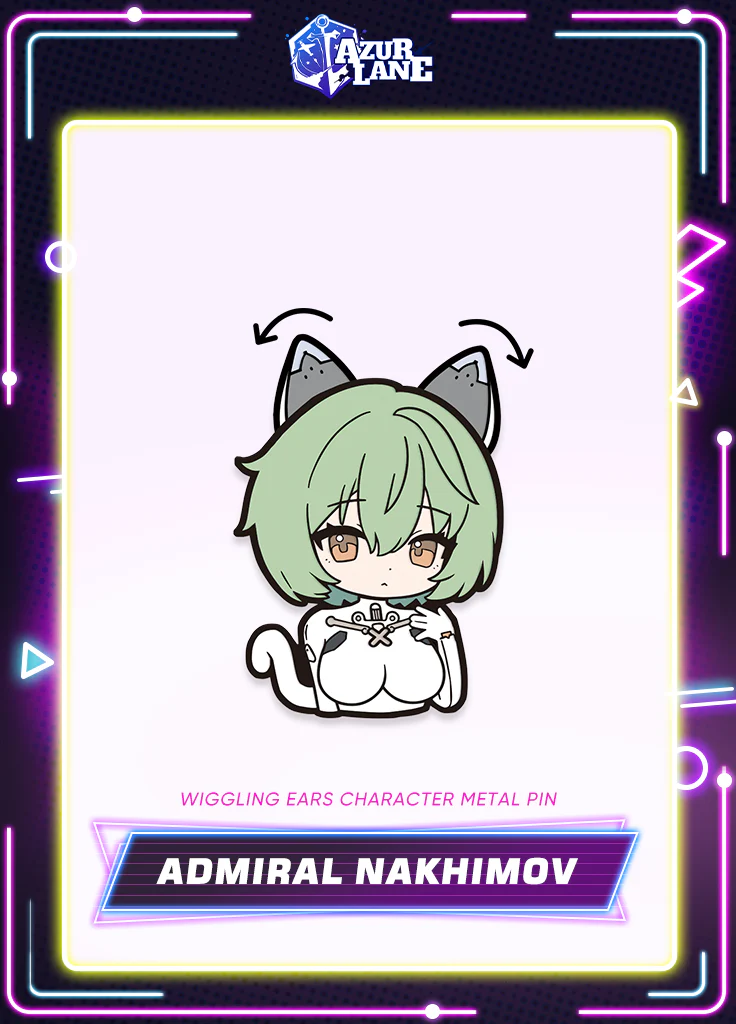 Azur Lane | Wiggling Ears Character Metal Pin | Black Friday 2025 - Image 3