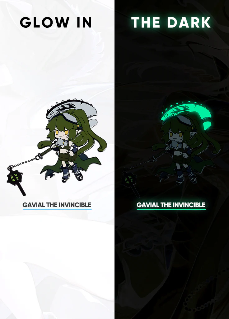 Arknights | Glow-In-The-Dark Metal Pin | 3rd Anniv - Image 3