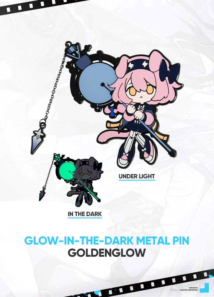 Arknights | Glow-In-The-Dark Metal Pin | 3rd Anniv - Image 4