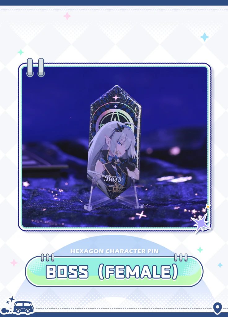 Stella Sora | Hexagon Character Pin | Our Stellar Journey - Image 3